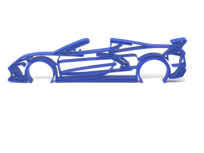 C8 Corvette HTC Convertible Silhouette Desk Art