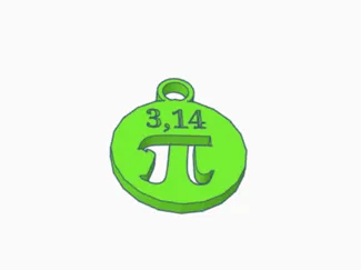 pi day keychain
