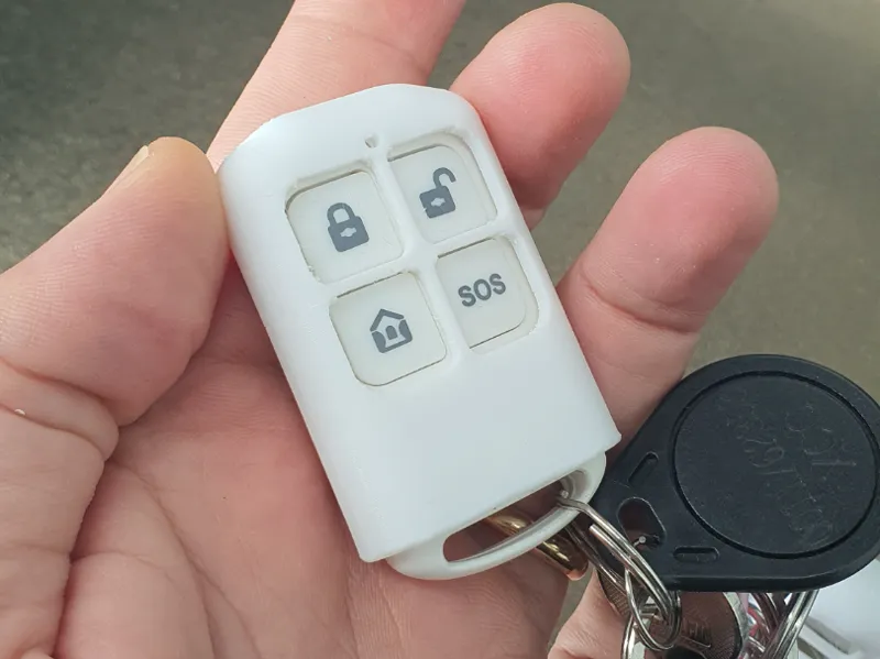 Alarm remote control cover