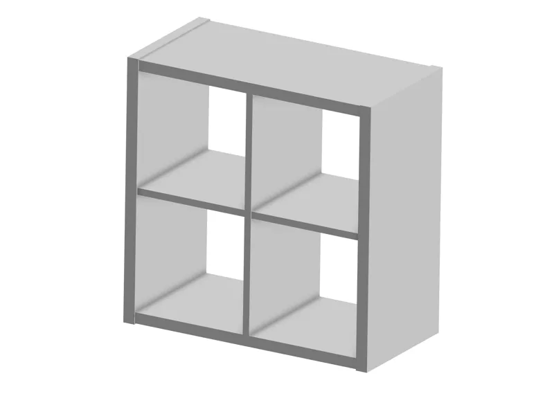 IKEA Kallax 2x2 1:10 scale