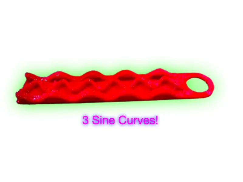 Triple Sine Keychain