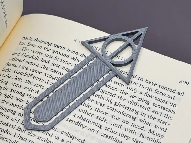 Harry Potter Bookmark - Sign of the Deathly Hallow