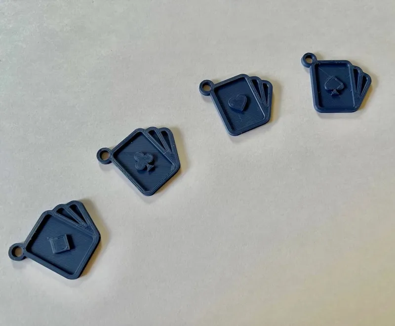 Playing Card Keyring / Keychain