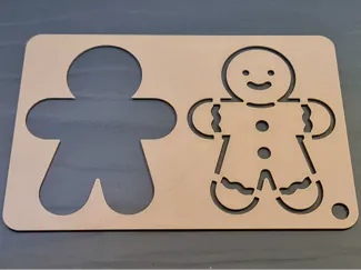 Lebkuchenmann Schablone