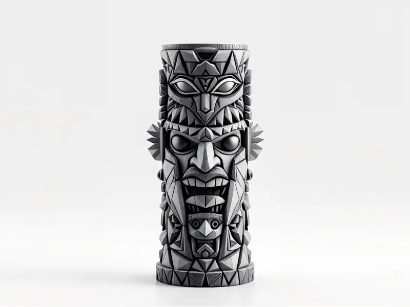 Tiki Totem Sculpture - 3D Model (Unprinted)