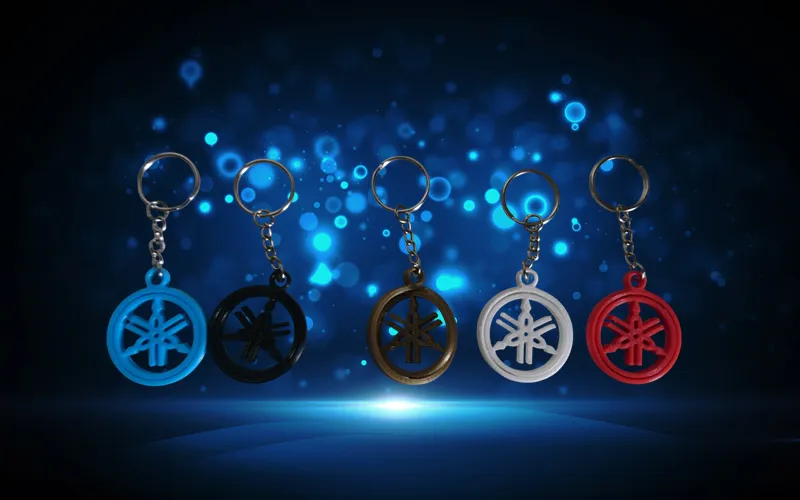 Porte-clés Yamaha rotatif