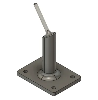 RC spare tire support