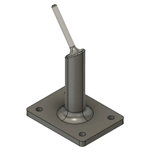 RC spare tire support