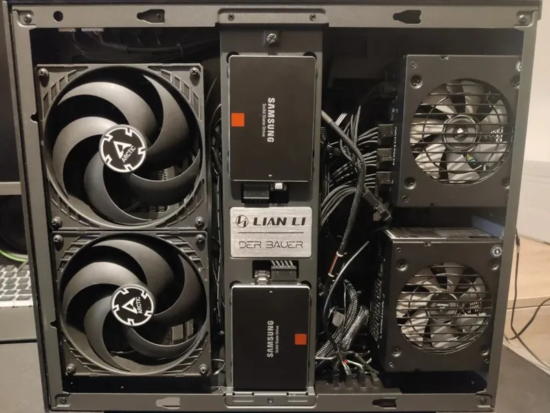 Lian-Li O11 Mini Dual PSU/lower PSU mount