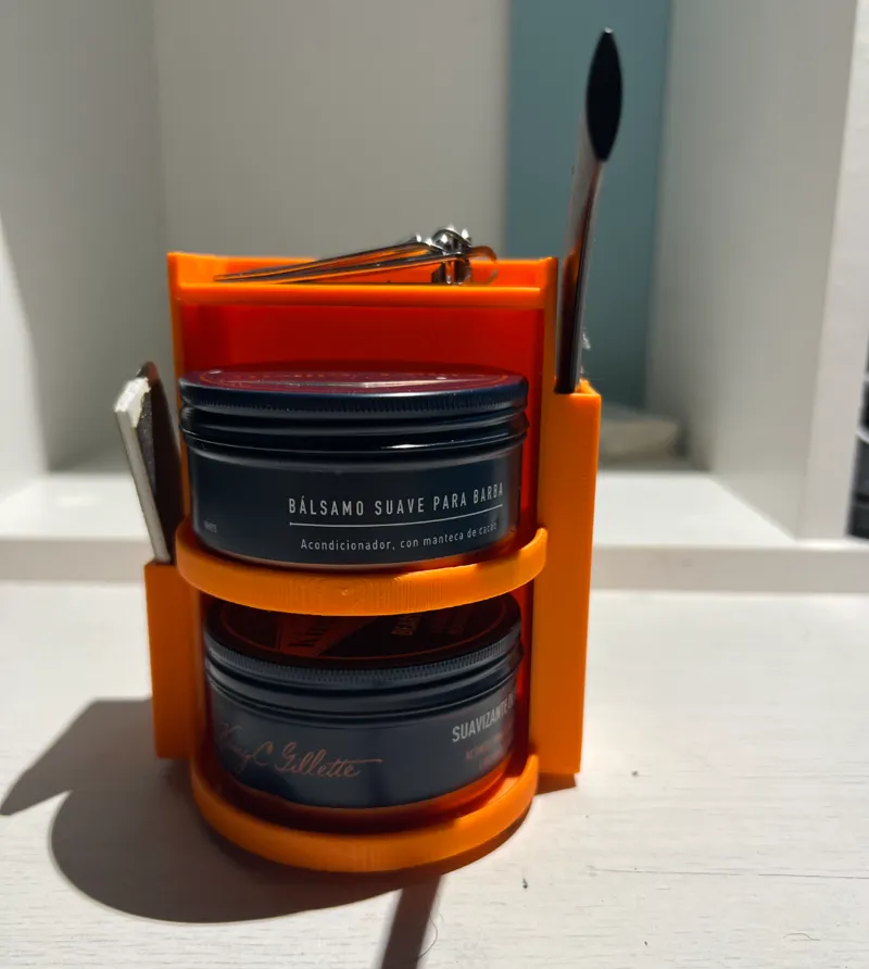 Shaving cream holder 