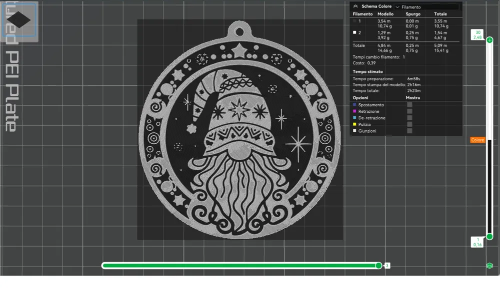 Christmas ornaments - Gnome by Luc3D - MakerWorld