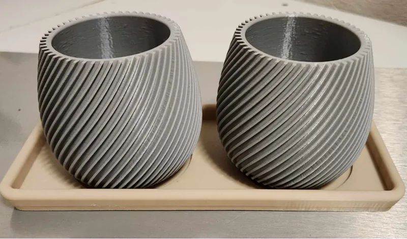Vasentablet für 2 Vasen Planter