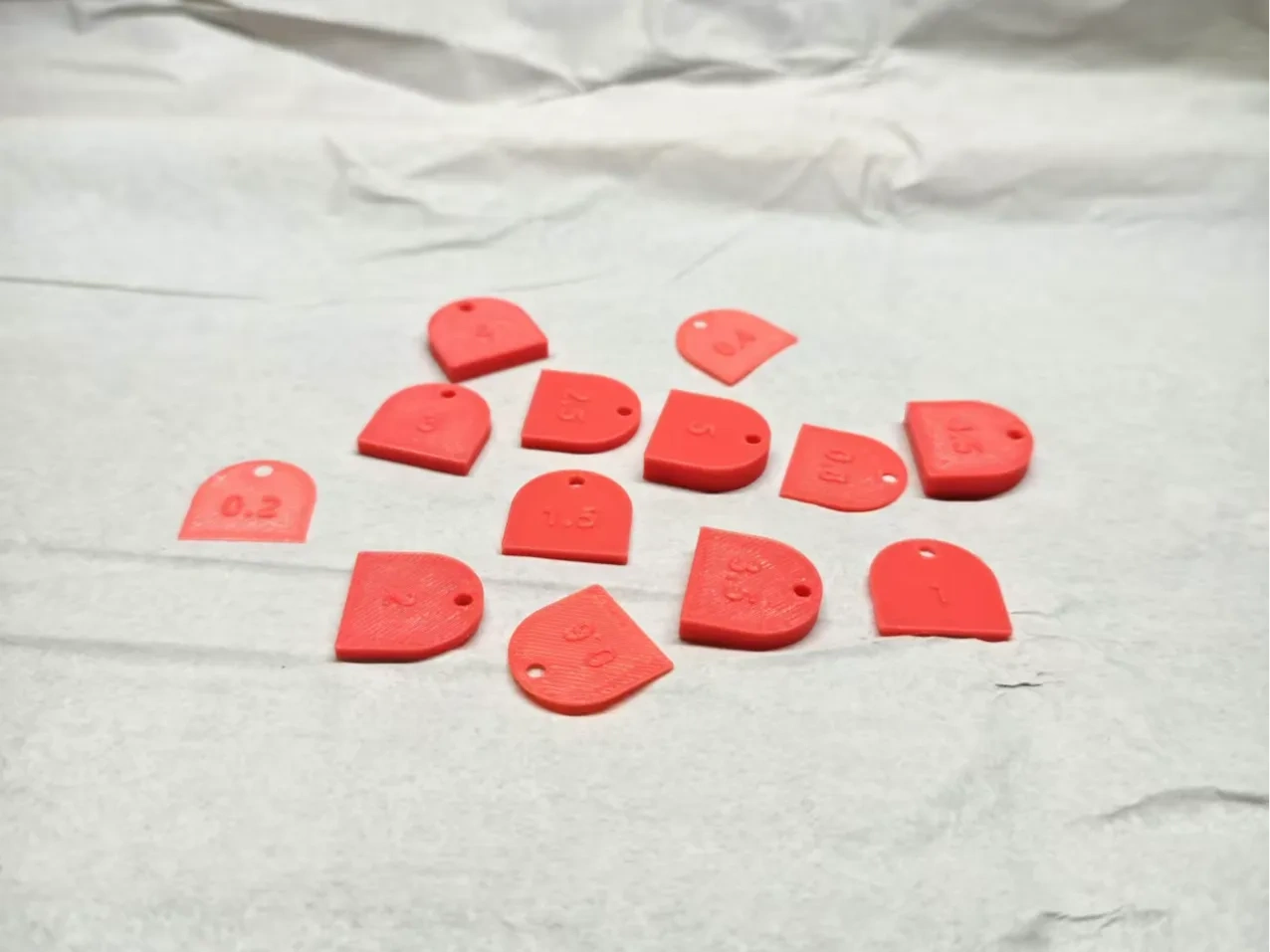 3D打印人必备厚度样品卡