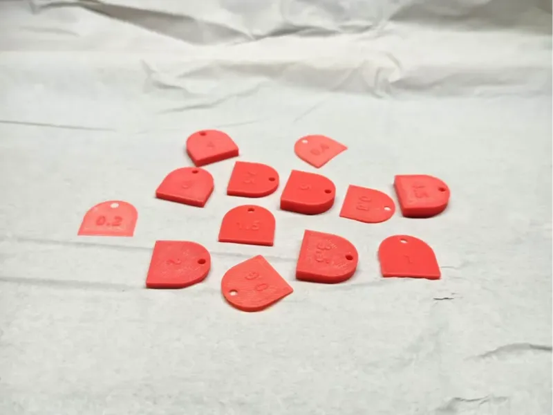 3D打印人必备厚度样品卡