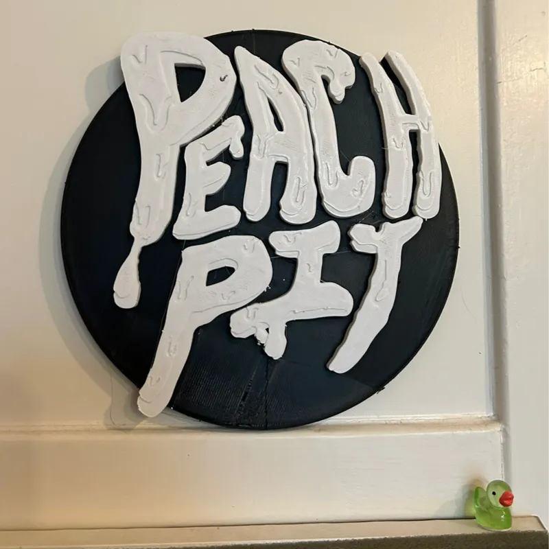 Peach pit Logo Wall art