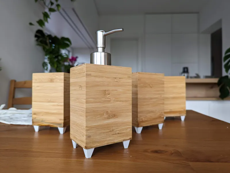 Feets for IKEA DRAGAN soap and toothbrush holder
