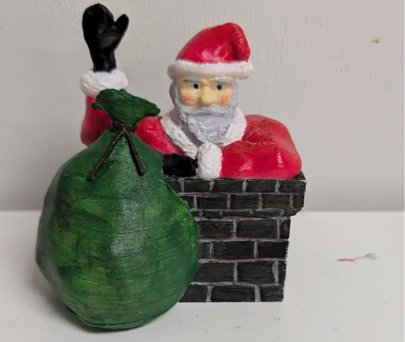 Santa in Chinmey