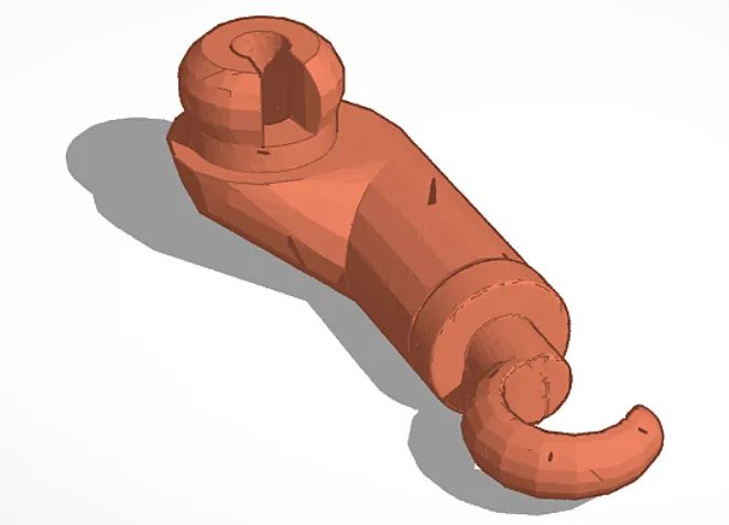 Brick compatible hook arm