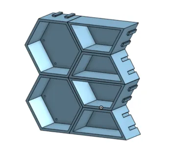 Modular Hex Shelf One Piece