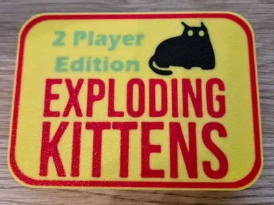 Exploding Kittens 2 Player Edition Card Box