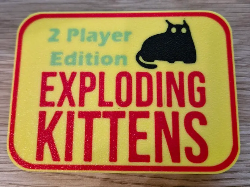 Exploding Kittens 2 Player Edition Card Box