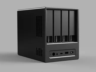【已开源】中柏N100 Pro II 双网口主机改四盘位NAS机箱