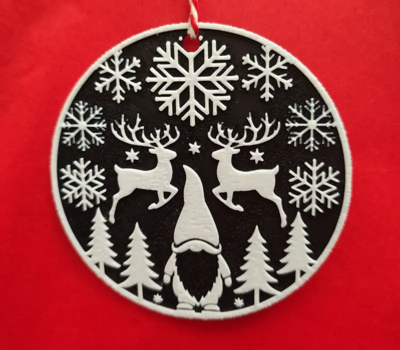 Christmas ornaments - Gnome and Reindeer
