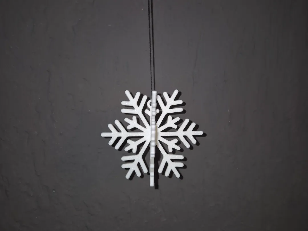 Flocon de neige pour sapin de Noël
