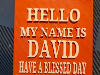 CHURCH NAME TAG