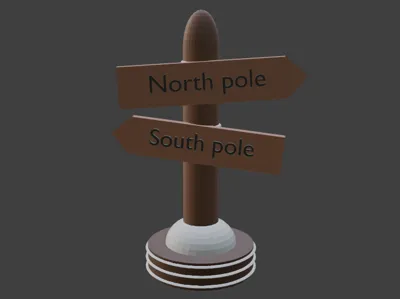 North Pole Sign STL