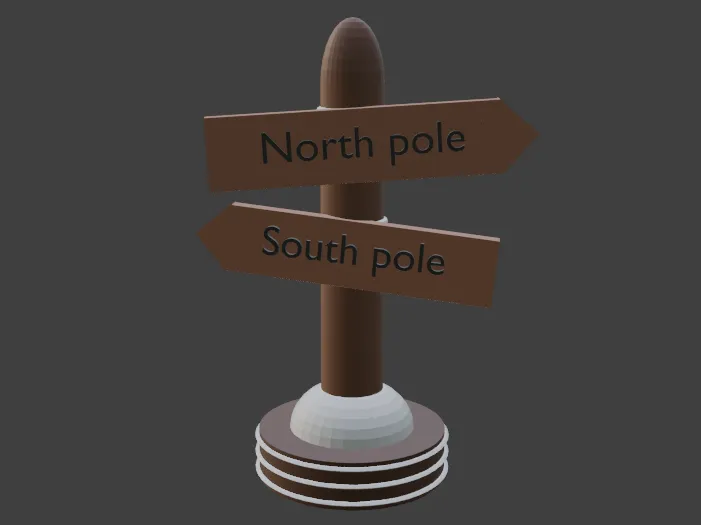 North Pole Sign STL