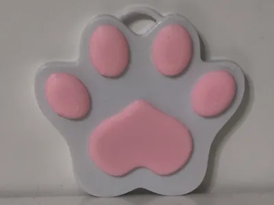 dog paw keychain