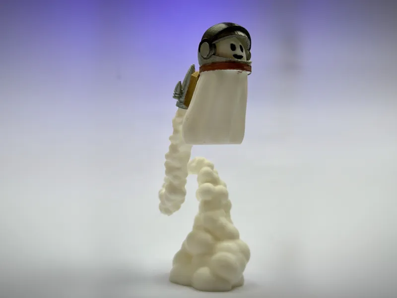 Cute Ghostronaut exploring space