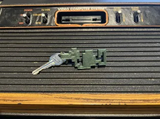 Slain Dragon Keychain (Atari Adventure)