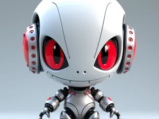 Red Eyes Robot