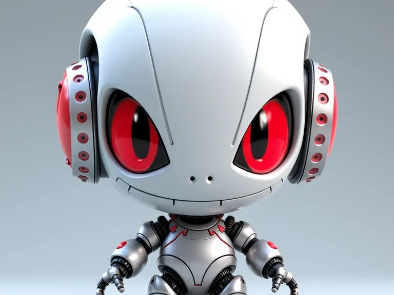 Red Eyes Robot
