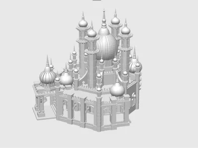 Mosque-style church castle