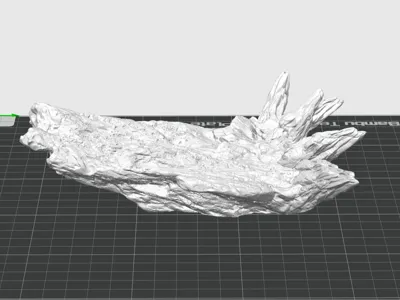 Hyperrealistic Animal Model Rock Base