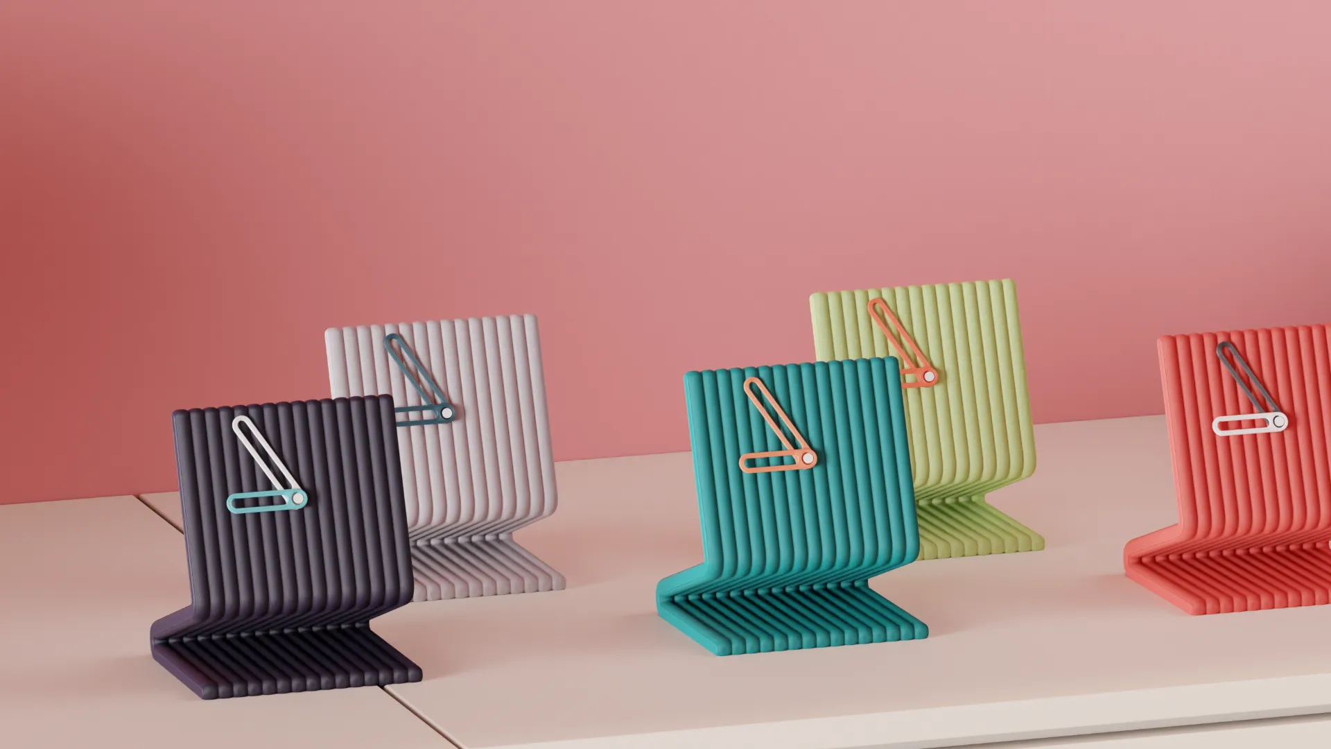 Desktop clock a minimalist modular clock system by abstractia design
