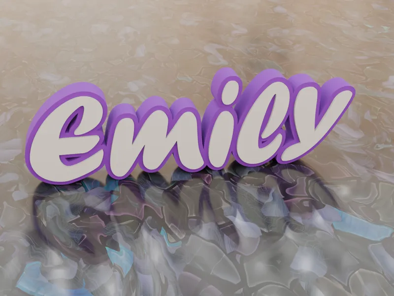 Scritta LED nome Emily