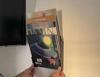 Wall mount for 5 vinyl Records