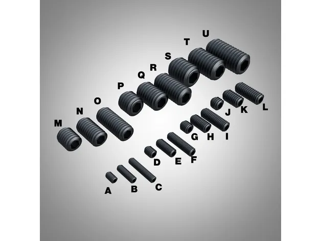 Socket set Screw M3,4,5,6,8,10,12