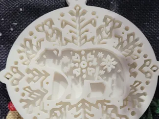 Polar Bear Snowflake Ornament