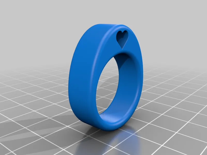 Heart love ring - Free 3D Print Model - MakerWorld