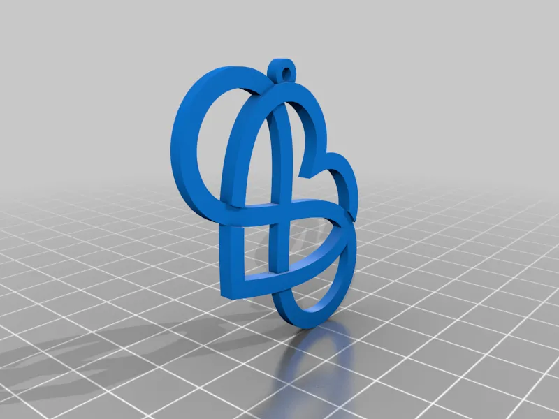 Infinite love earrings pendant view 2