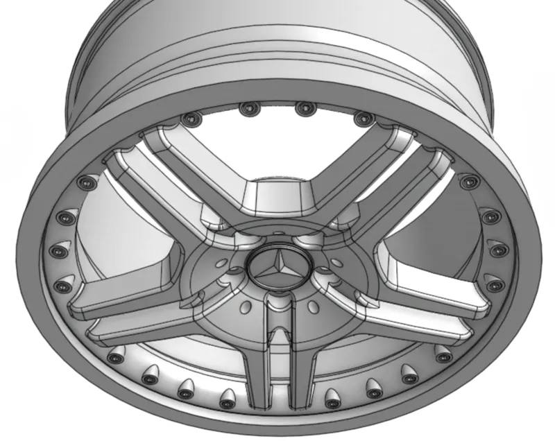 Old style Mercedes AMG rims