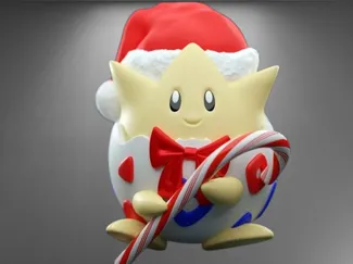 Cute Togepi loves Christmas