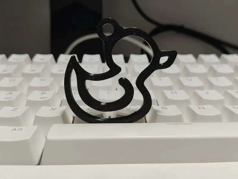 鸭子钥匙扣