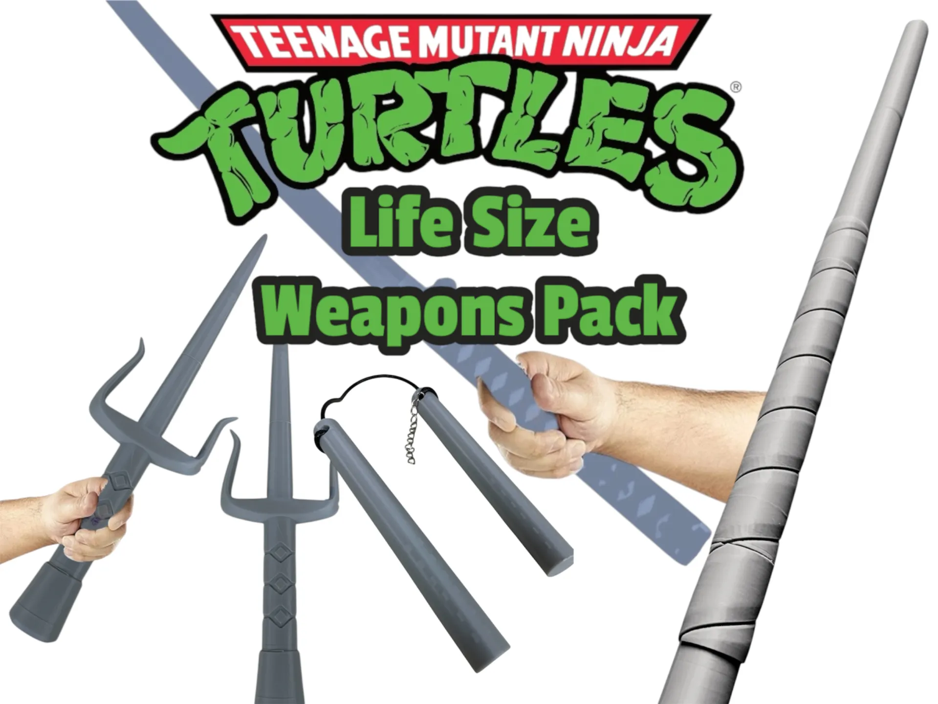 Life Size TMNT Weapons Pack