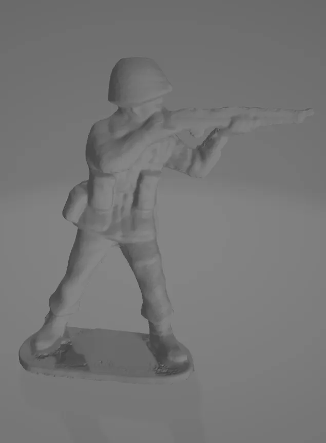 Shooting soldier